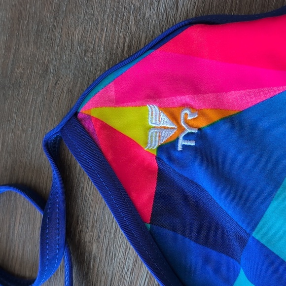 TYR Racerback Two Piece - Neon Geometric - Picture 2 of 4